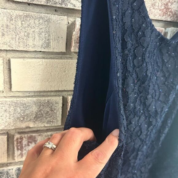 Speeckless Ladies 20 dark blue with lace dress - Picture 5 of 9